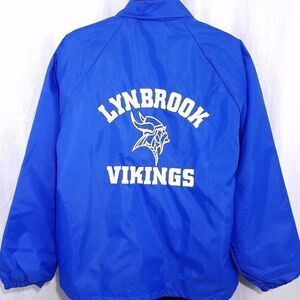 Lynbrook Vikings Coach Jacket Vintage 90s San Jose High School Made In USA Mens